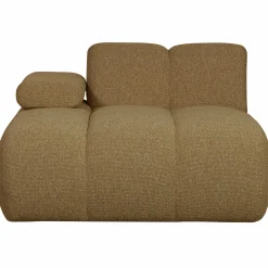Best WOOOD Mojo chaise longue element links bouclé Geel/bruin melange