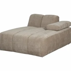 New WOOOD Mojo chaise longue element rechts ribstof Donkerzand
