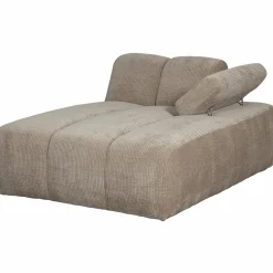 New WOOOD Mojo chaise longue element rechts ribstof Donkerzand