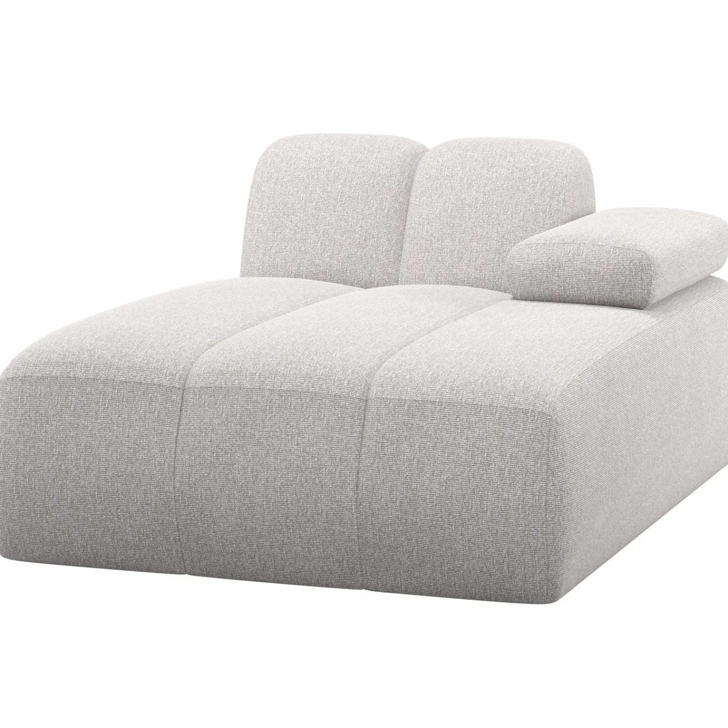Hot WOOOD Mojo chaise longue element rechts bouclé ecru melange