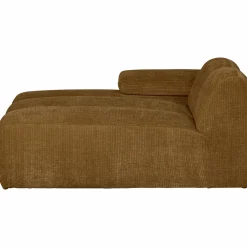 Hot WOOOD Mojo chaise longue element links ribstof Honinggeel