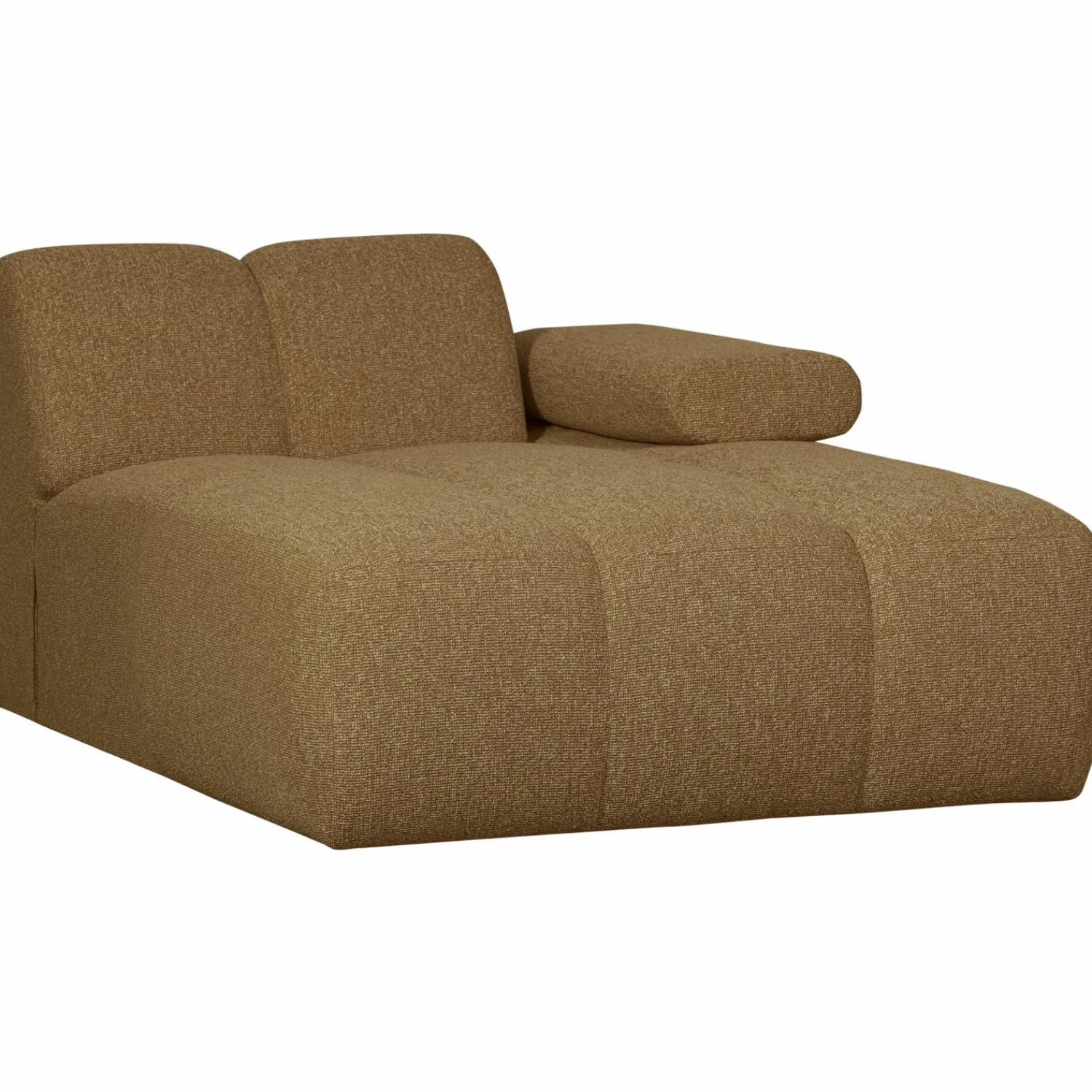 New WOOOD Mojo chaise longue element rechts bouclé Geel/bruin melange