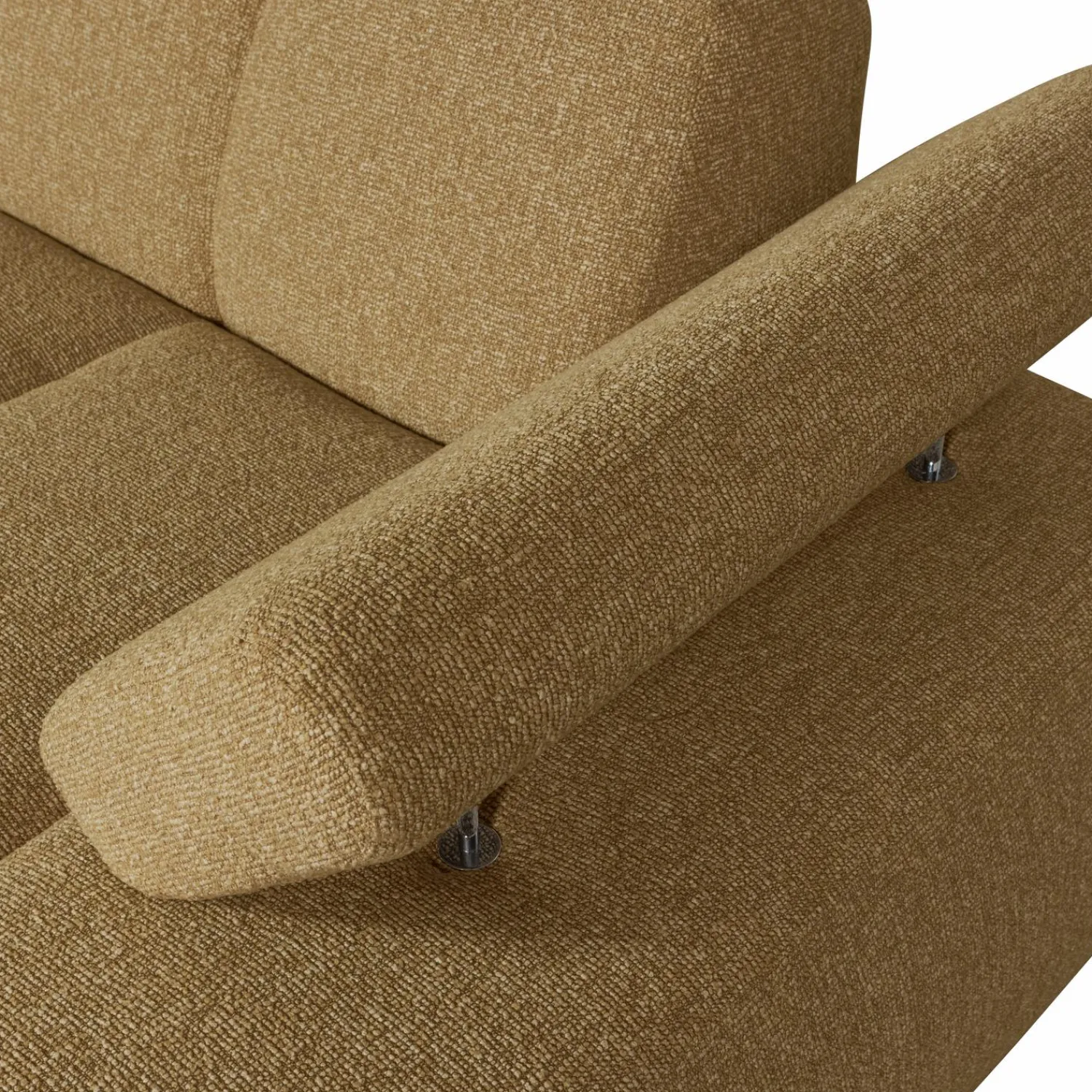 New WOOOD Mojo chaise longue element rechts bouclé Geel/bruin melange