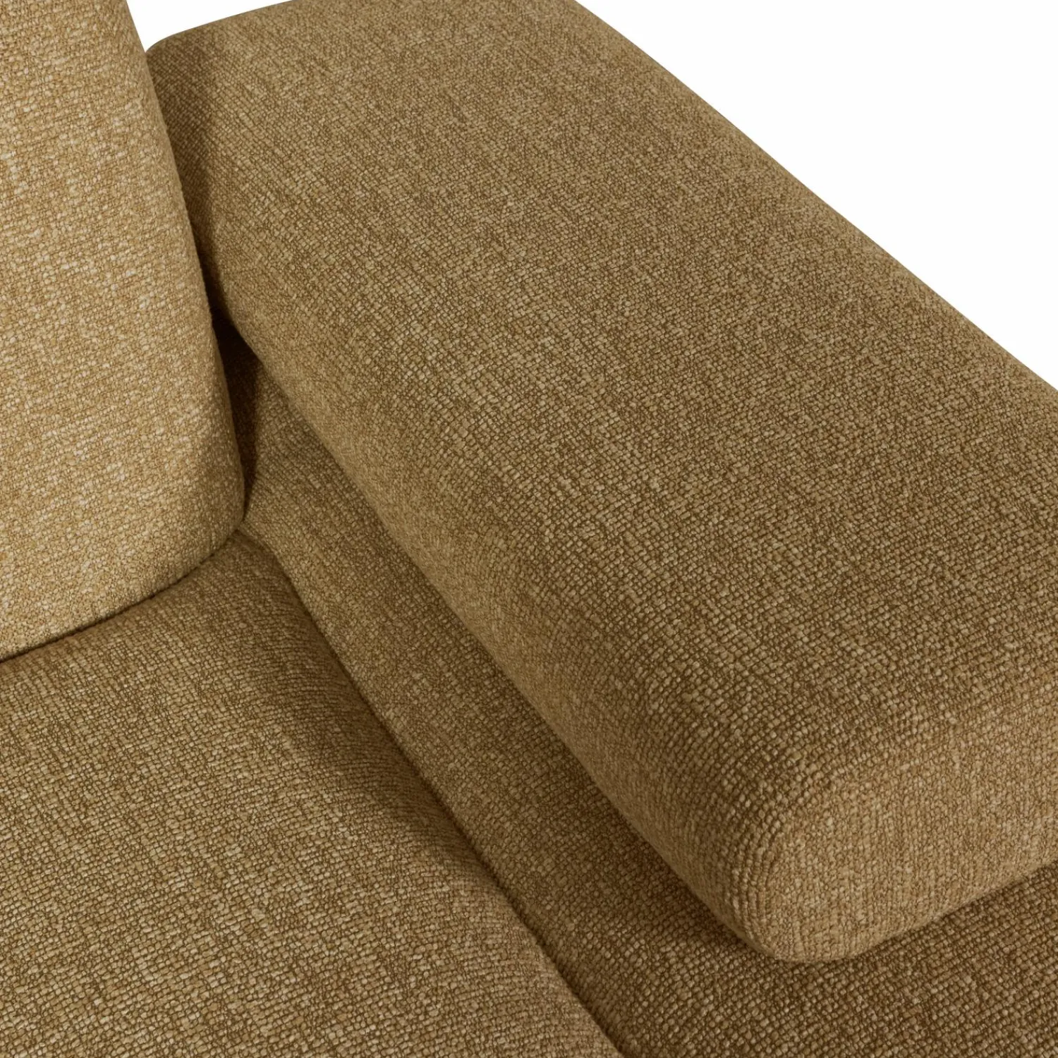 New WOOOD Mojo chaise longue element rechts bouclé Geel/bruin melange