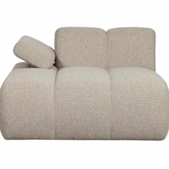 WOOOD Mojo chaise longue element links bouclé Beige melange