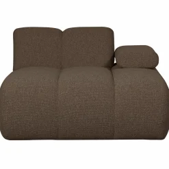 Online WOOOD Mojo chaise longue element rechts bouclé Bruin melange