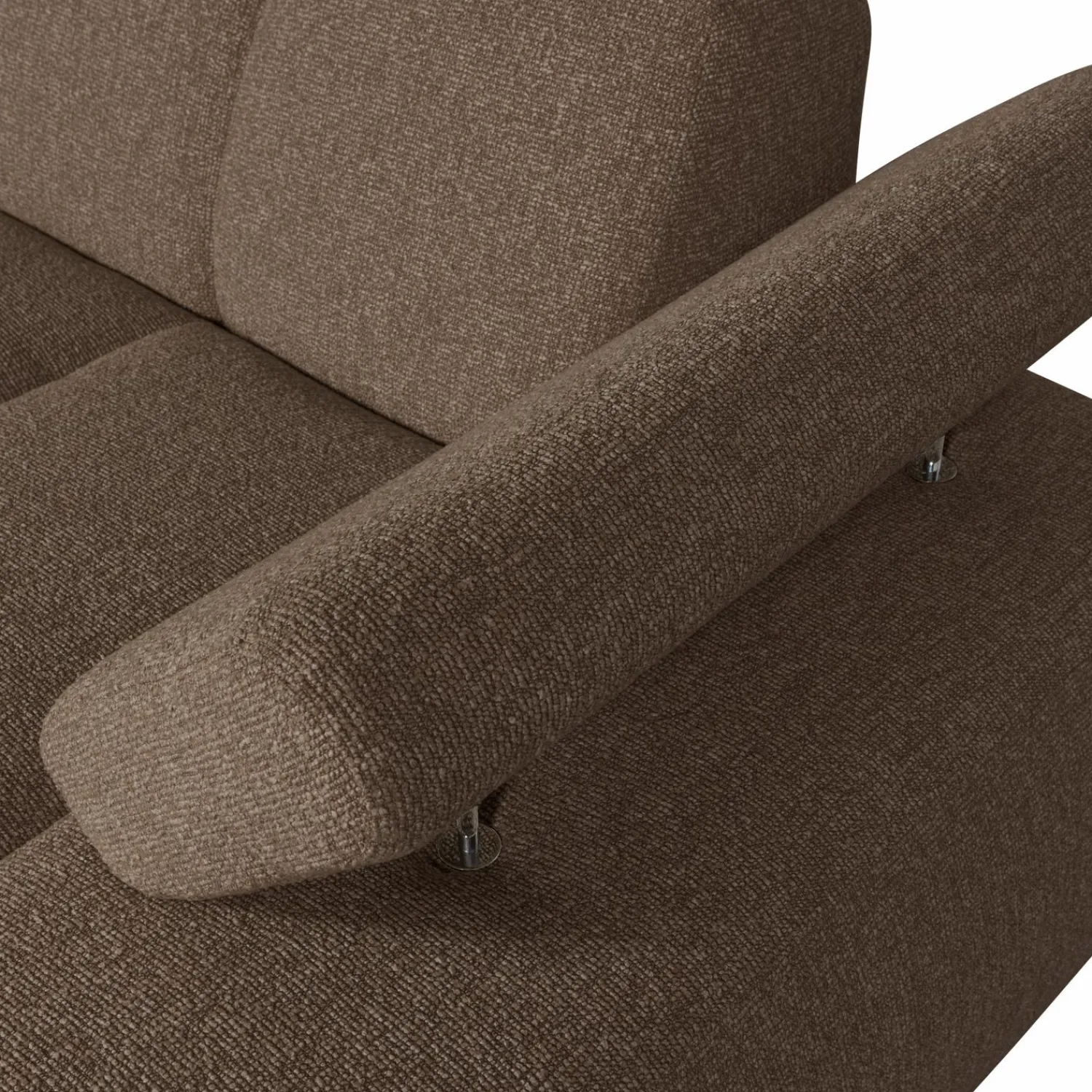 Online WOOOD Mojo chaise longue element rechts bouclé Bruin melange