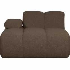 Online WOOOD Mojo chaise longue element links bouclé Bruin melange
