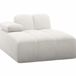 Hot WOOOD Mojo chaise longue element links wollig Ecru