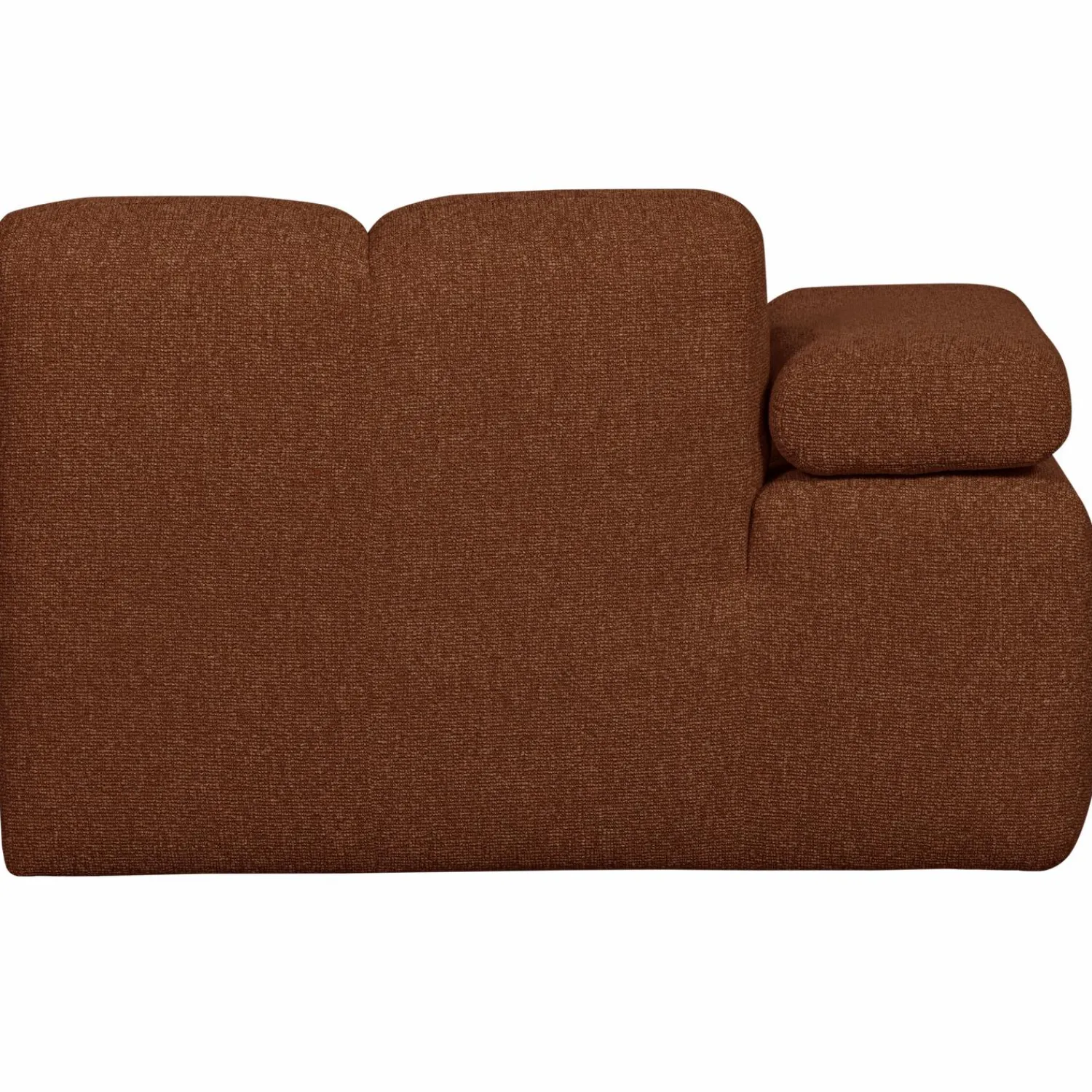Online WOOOD Mojo chaise longue element links bouclé Roestbruin melange