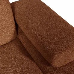 Online WOOOD Mojo chaise longue element rechts bouclé Roestbruin melange