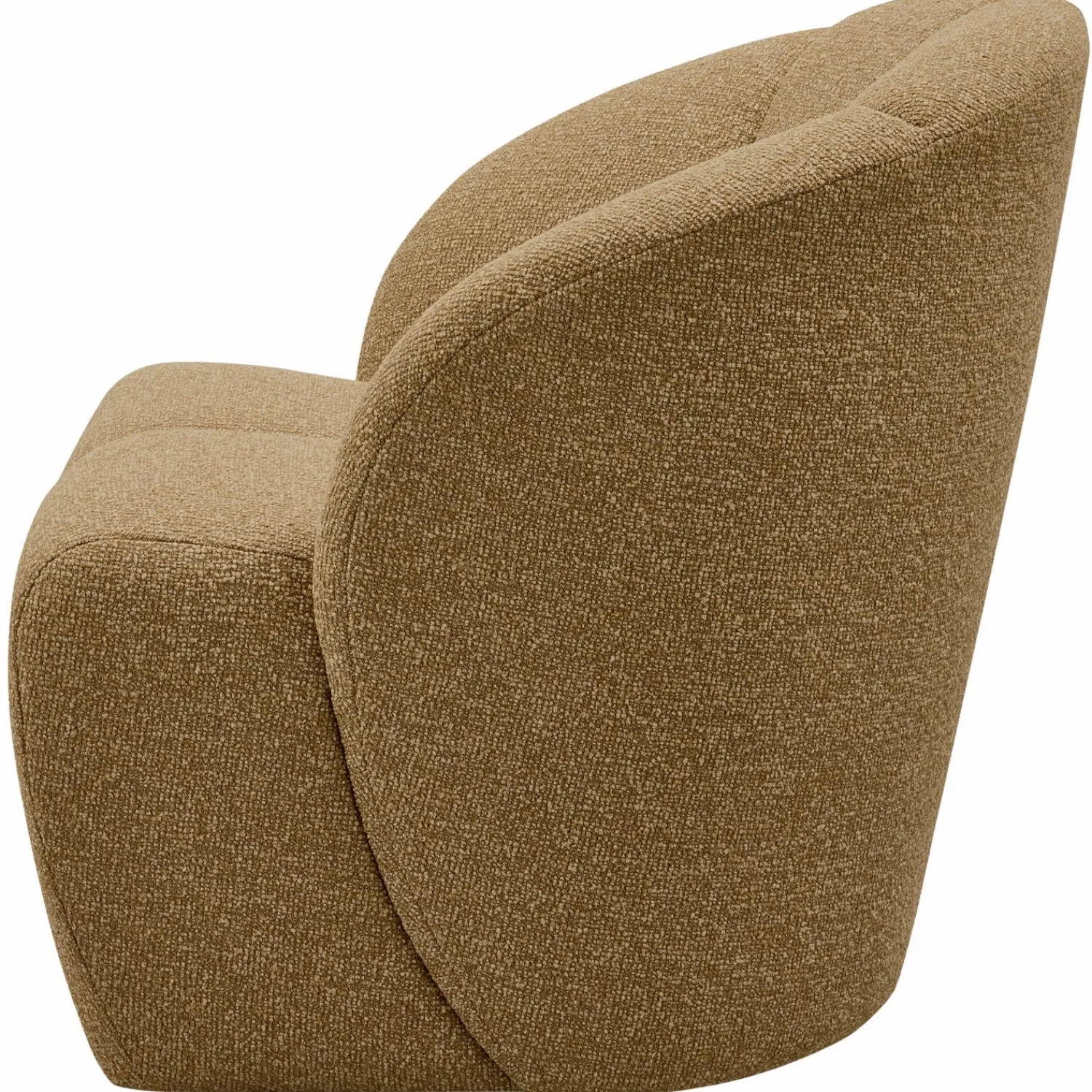 Discount WOOOD Mojo draaifauteuil bouclé Geel/bruin melange