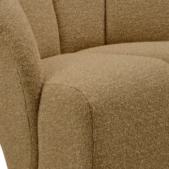 Discount WOOOD Mojo draaifauteuil bouclé Geel/bruin melange