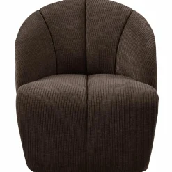 New WOOOD Mojo draaifauteuil ribstof Bruin