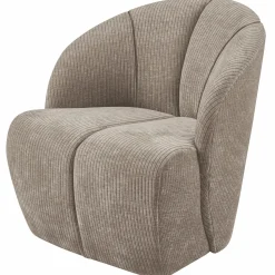 Best WOOOD Mojo draaifauteuil ribstof donker zand Donkerzand