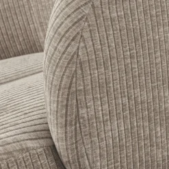 Best WOOOD Mojo draaifauteuil ribstof donker zand Donkerzand