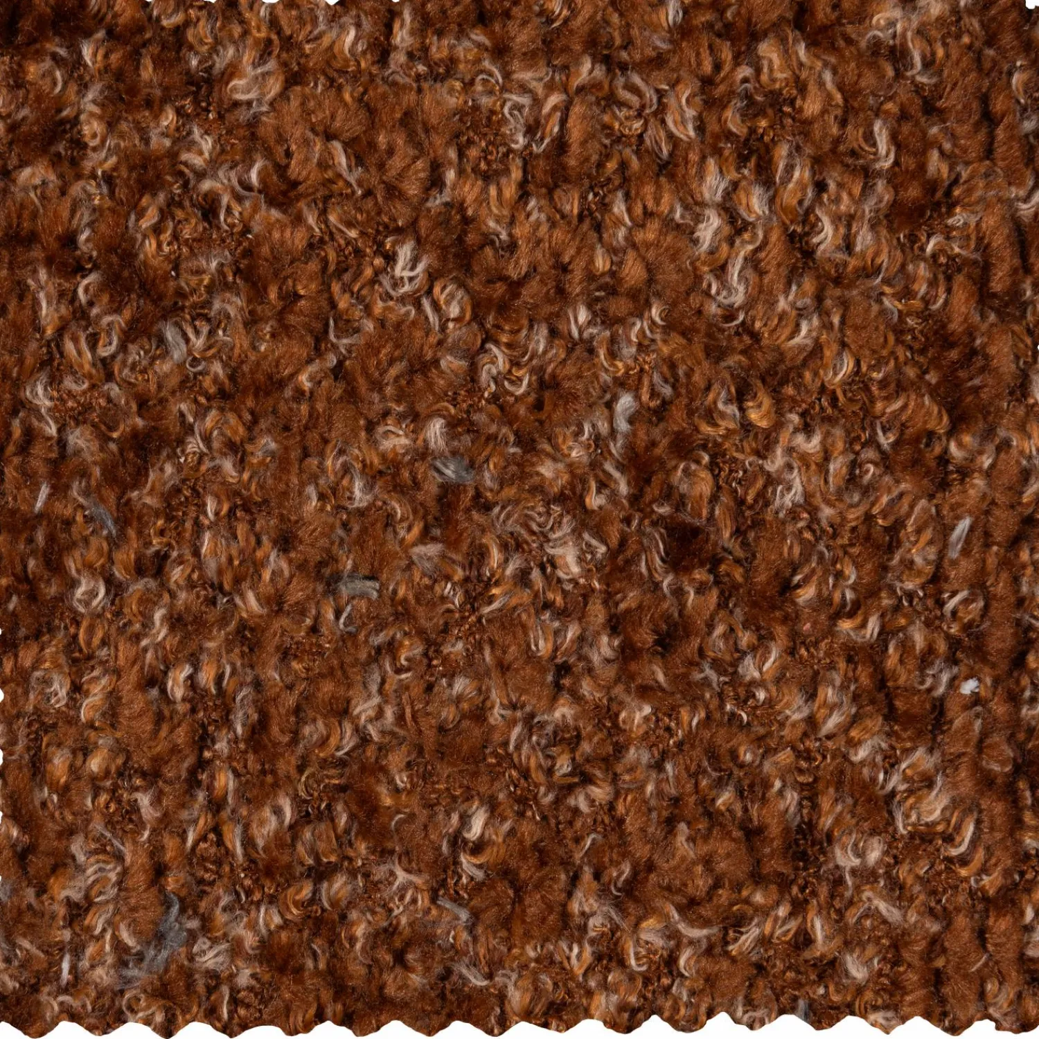 Online WOOOD Mojo draaifauteuil wollig Roestbruin