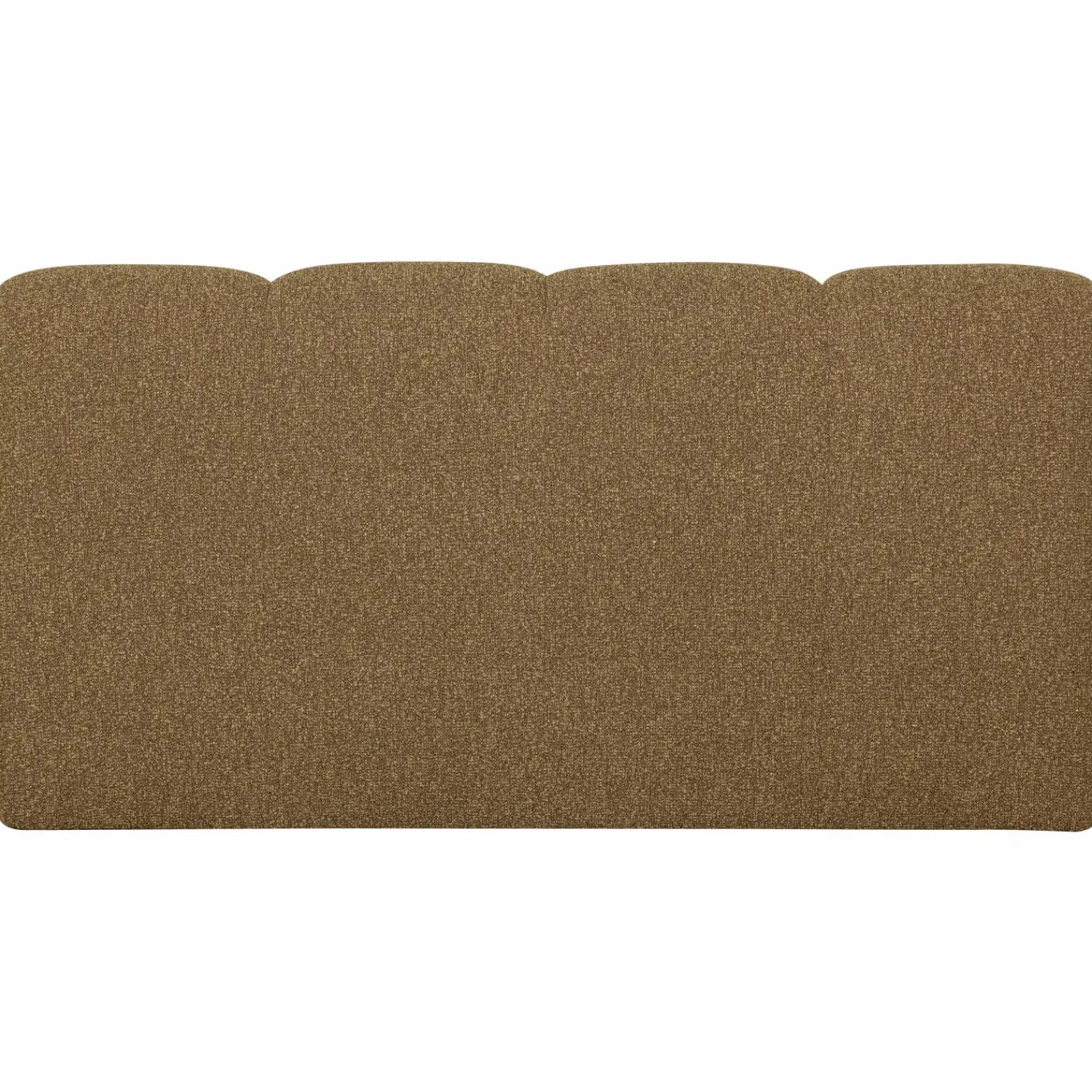 WOOOD Mojo eetbank 164 cm met rugleuning bouclé Geel/bruin melange