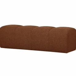 Discount WOOOD Mojo eetbankje 164 cm bouclé Roestbruin melange
