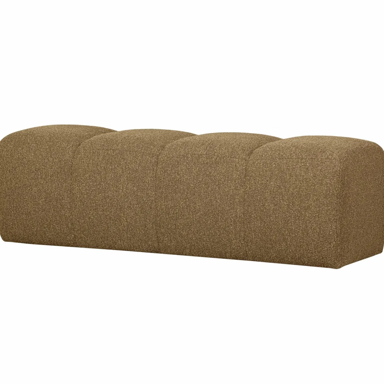 Discount WOOOD Mojo eetbankje 164 cm bouclé Geel/bruin melange