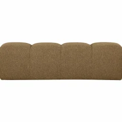 Discount WOOOD Mojo eetbankje 164 cm bouclé Geel/bruin melange