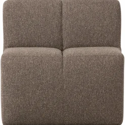 Hot WOOOD Mojo eetbankje 84 cm met rugleuning bouclé Bruin melange