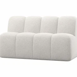 Hot WOOOD Mojo eetbankje 164 cm met rugleuning wollig Ecru