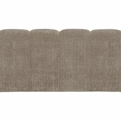 WOOOD Mojo eetbankje 164 cm met rugleuning ribstof donker zand Donkerzand