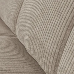 WOOOD Mojo eetbankje 164 cm met rugleuning ribstof donker zand Donkerzand