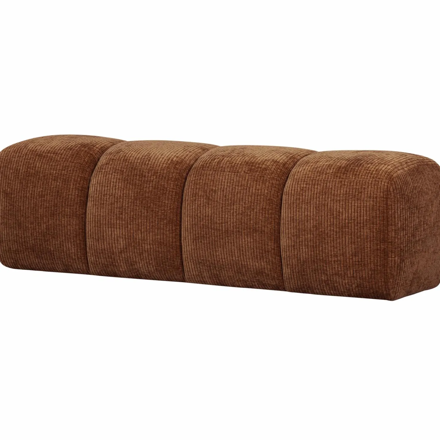 Discount WOOOD Mojo eetbankje 164 cm ribstof Roestbruin