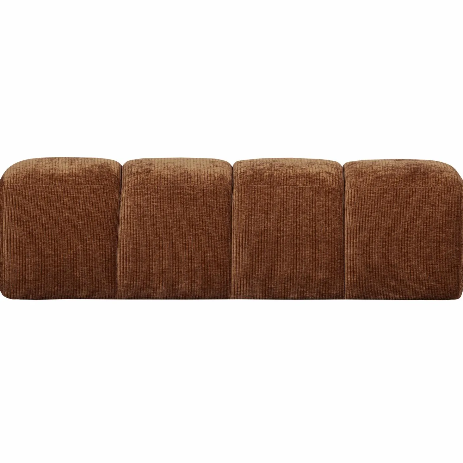 Discount WOOOD Mojo eetbankje 164 cm ribstof Roestbruin