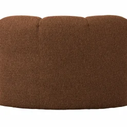 Hot WOOOD Mojo eetbankje hoek met rugleuning bouclé Roestbruin melange