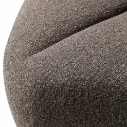 WOOOD Mojo eetbankje hoek met rugleuning bouclé Bruin melange