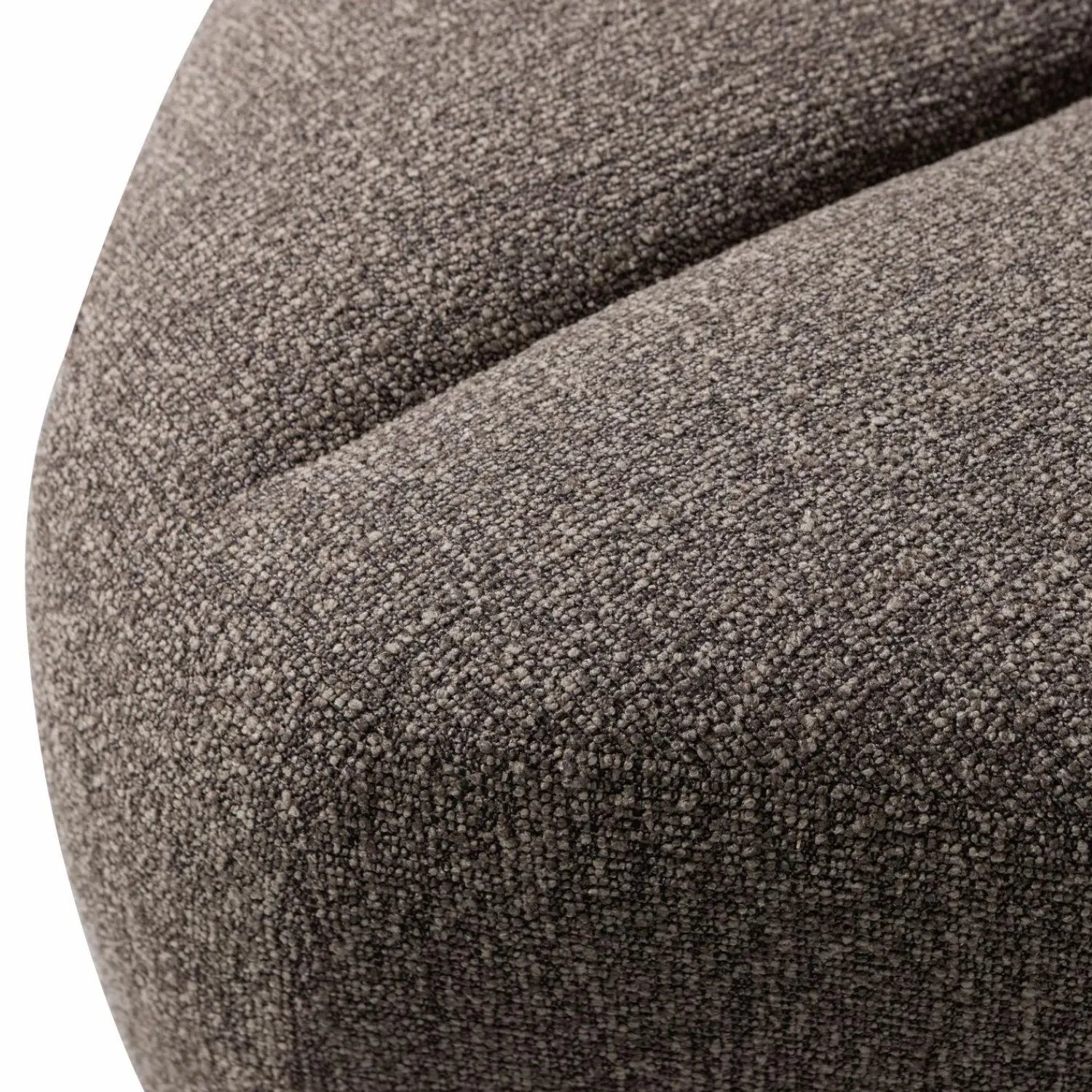 WOOOD Mojo eetbankje hoek met rugleuning bouclé Bruin melange