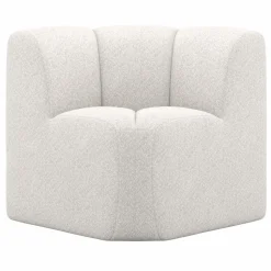 Discount WOOOD Mojo eetbankje hoek met rugleuning wollig Ecru