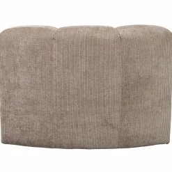 WOOOD Mojo eetbankje hoek met rugleuning ribstof donker zand Donkerzand