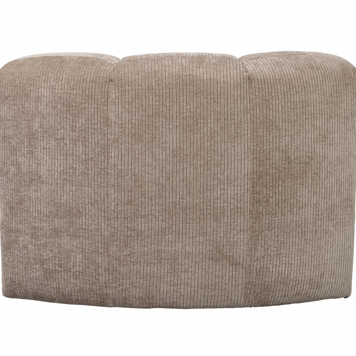 WOOOD Mojo eetbankje hoek met rugleuning ribstof donker zand Donkerzand