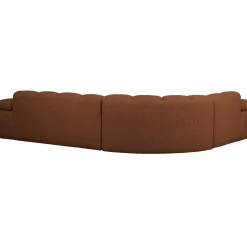 New WOOOD Mojo hoekbank links bouclé Roestbruin melange