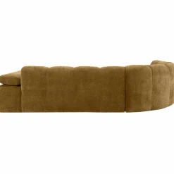 Clearance WOOOD Mojo hoekbank links ribstof Honinggeel