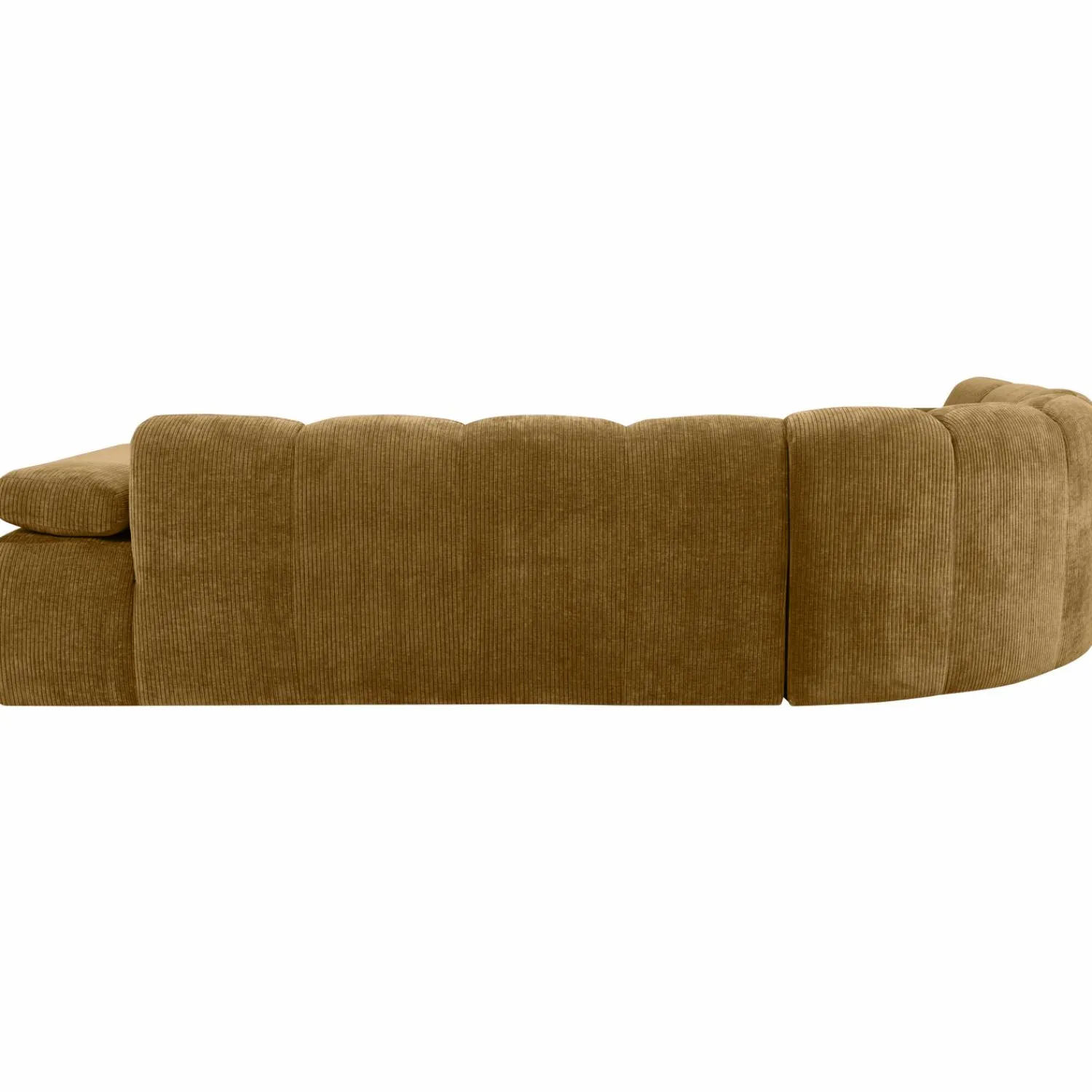 Clearance WOOOD Mojo hoekbank links ribstof Honinggeel