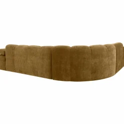 Clearance WOOOD Mojo hoekbank links ribstof Honinggeel