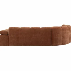 Best WOOOD Mojo hoekbank links ribstof Roestbruin