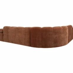 Best WOOOD Mojo hoekbank links ribstof Roestbruin