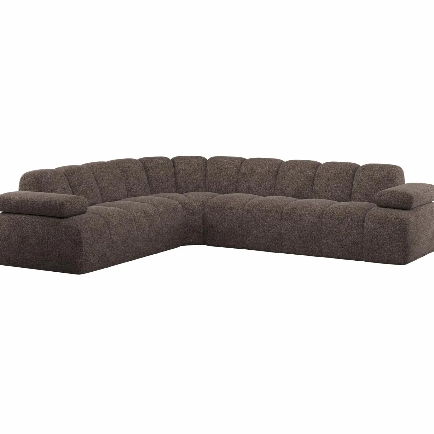 WOOOD Mojo hoekbank links wollig Bruin