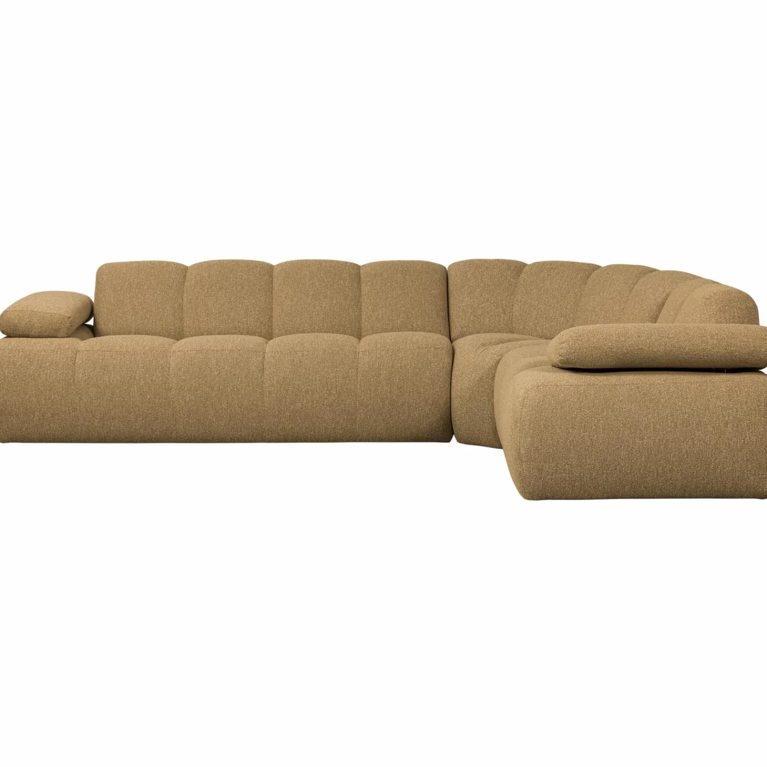 Sale WOOOD Mojo hoekbank rechts bouclé Geel/bruin melange