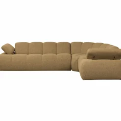 Sale WOOOD Mojo hoekbank rechts bouclé Geel/bruin melange