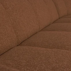 WOOOD Mojo hoekbank rechts bouclé Roestbruin melange