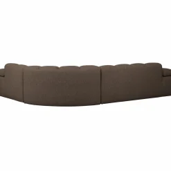 Online WOOOD Mojo hoekbank rechts bouclé Bruin melange