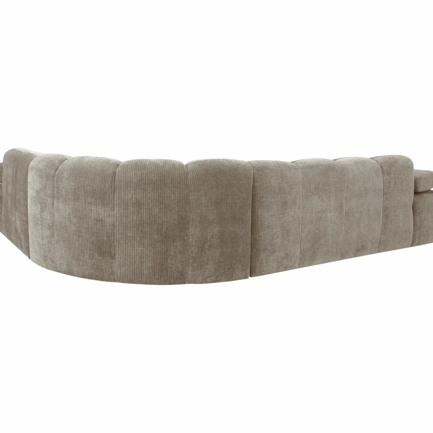 Online WOOOD Mojo hoekbank rechts ribstof donker zand Donkerzand