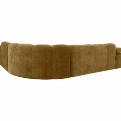 Online WOOOD Mojo hoekbank rechts ribstof Honinggeel